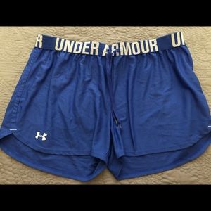 Under Armour heat gear loose shorts.